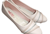 Women’s Rexine casual pumps by Muhammad Afaq