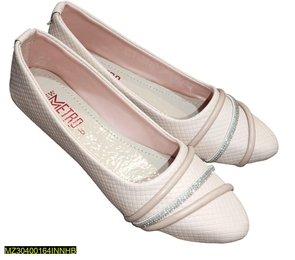 Women’s Rexine casual pumps by Muhammad Afaq