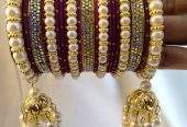 *White Pearls Bangles Set* by muskan khan