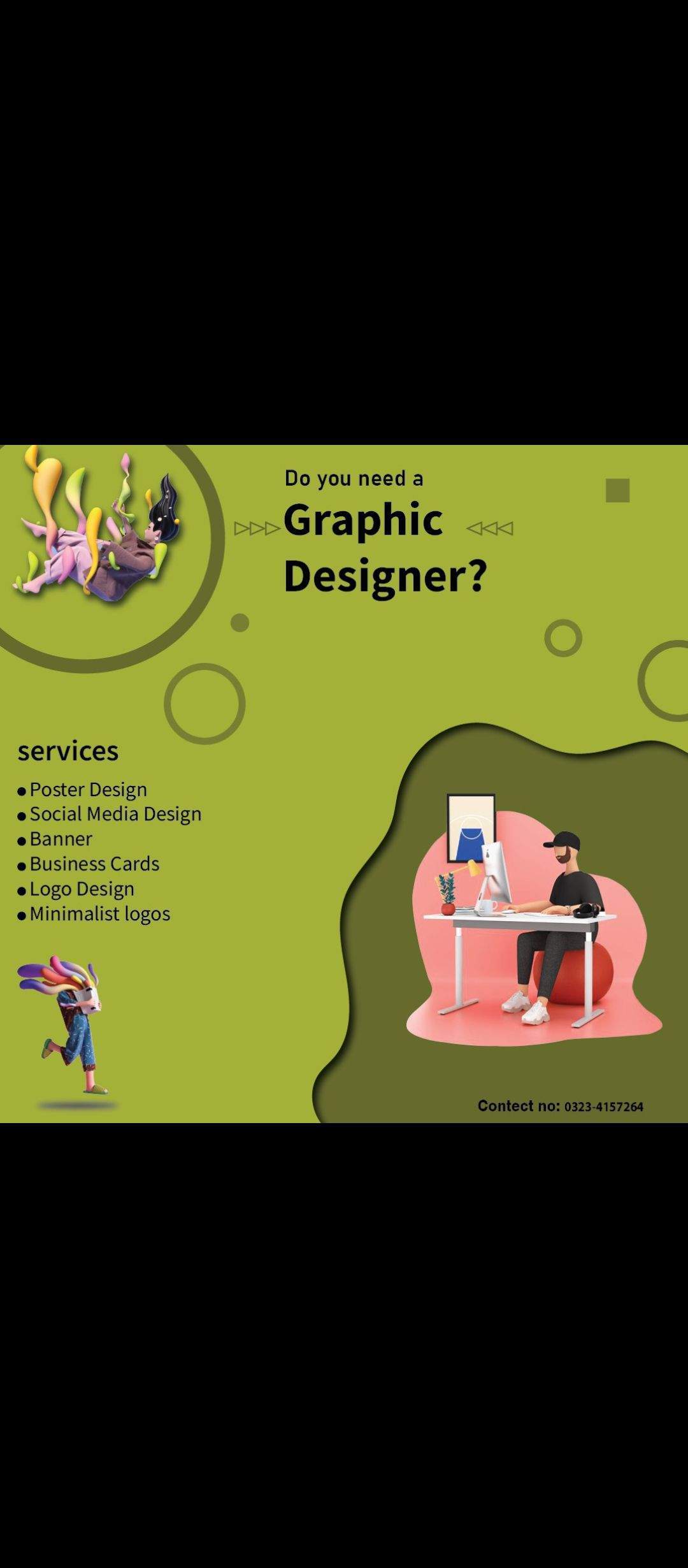 Graphic designing services by Hamza Rajput