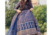 3 pcs woman’s stitched katan silk printed maxi by Jason nasir