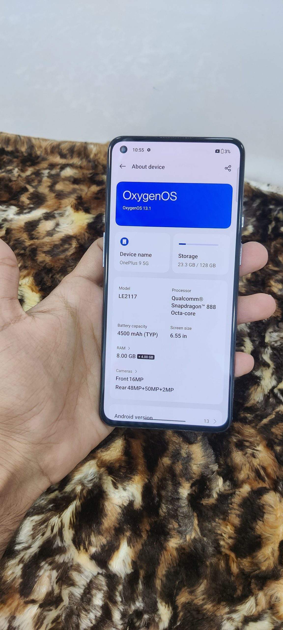 OnePlus 9 single sim 8/128 approved only front glass changed by Swiss Telecom
