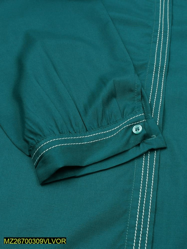 2 PCs women’s stitched premium blanded plain suits by Hooriya Baloch