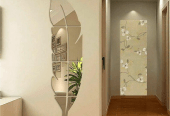 Leaf shaped wall mirror sticker by M. Bilal