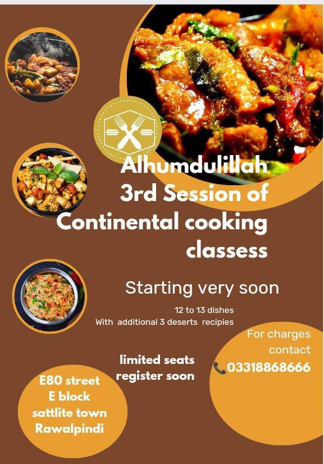 Baking and cooking classess by Saadiya Adeel