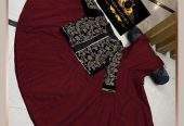 Heavy embroidered koti with maxi by Wajeeha Shaukat