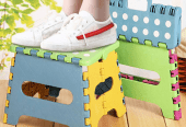 Portable folding stool by M. Bilal