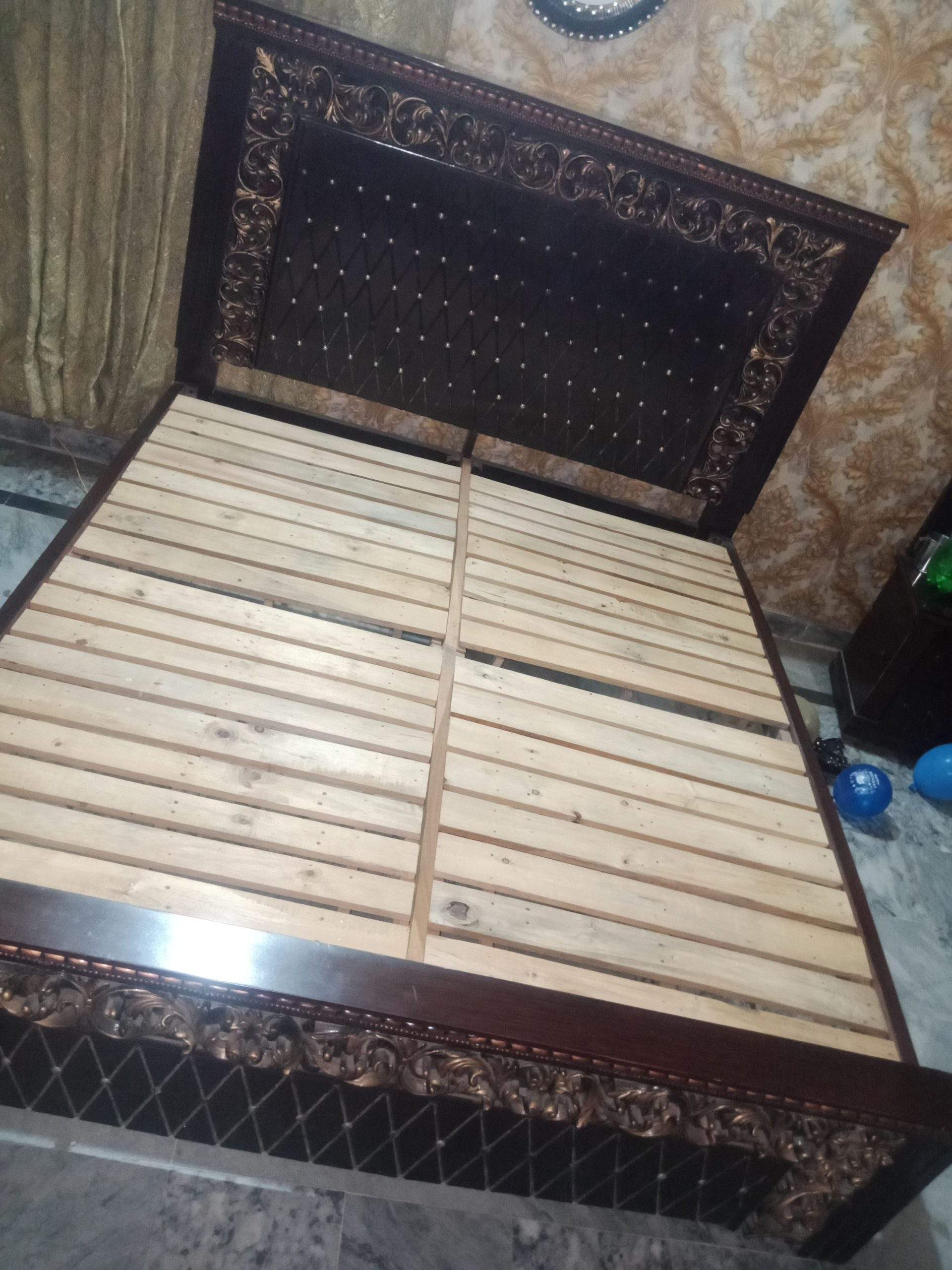 Bed with dressing table and side table by jannat princess