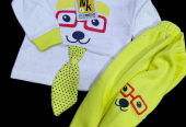 2 PCs baby boy stiched fleece printed suit by Hooriya Baloch