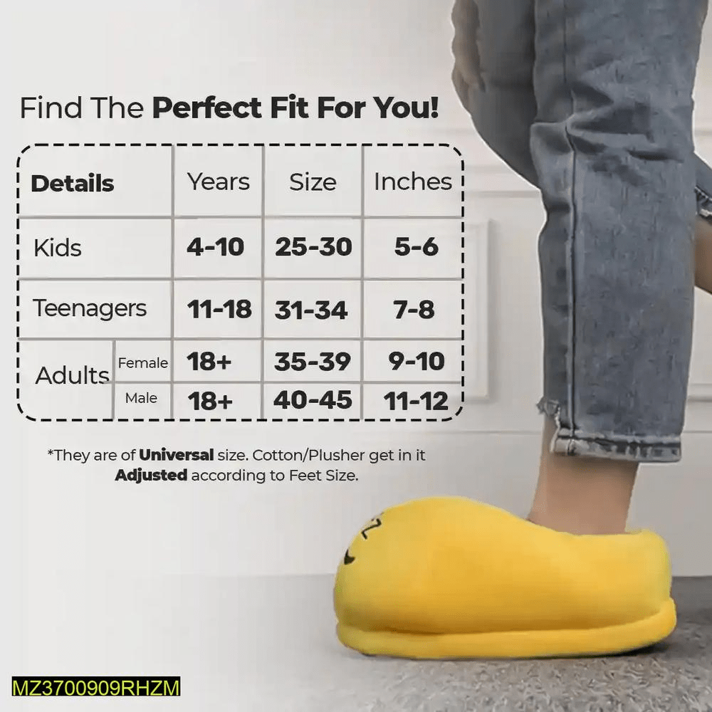 Women’s emoji slippers warm nd comparable by Hooriya Baloch