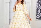 2 PCs Woman Stitched Silk Maxi by Hanan Shafique