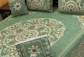 4 Pcs Velvet Jacquard Double Bedsheet … Free home delivery by Muhammad Maqbool
