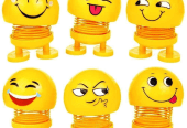 6 PCs Emoji shaking head spring doll by Hooriya Baloch