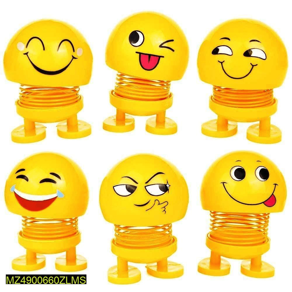 6 PCs Emoji shaking head spring doll by Hooriya Baloch