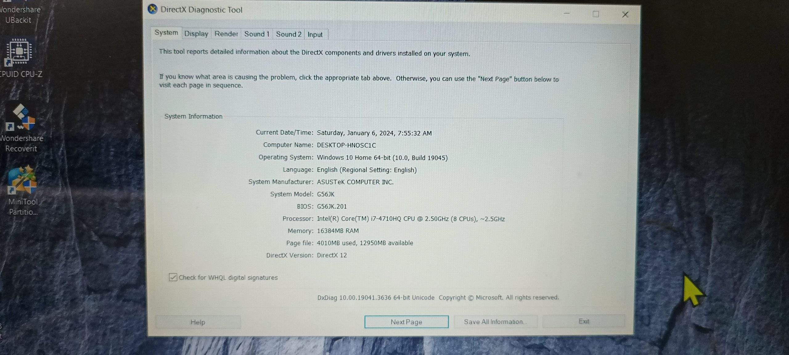 ASUS ROG Core i7 4th Gen 2GB NVIDIA 16GB RAM by Fahad Ali