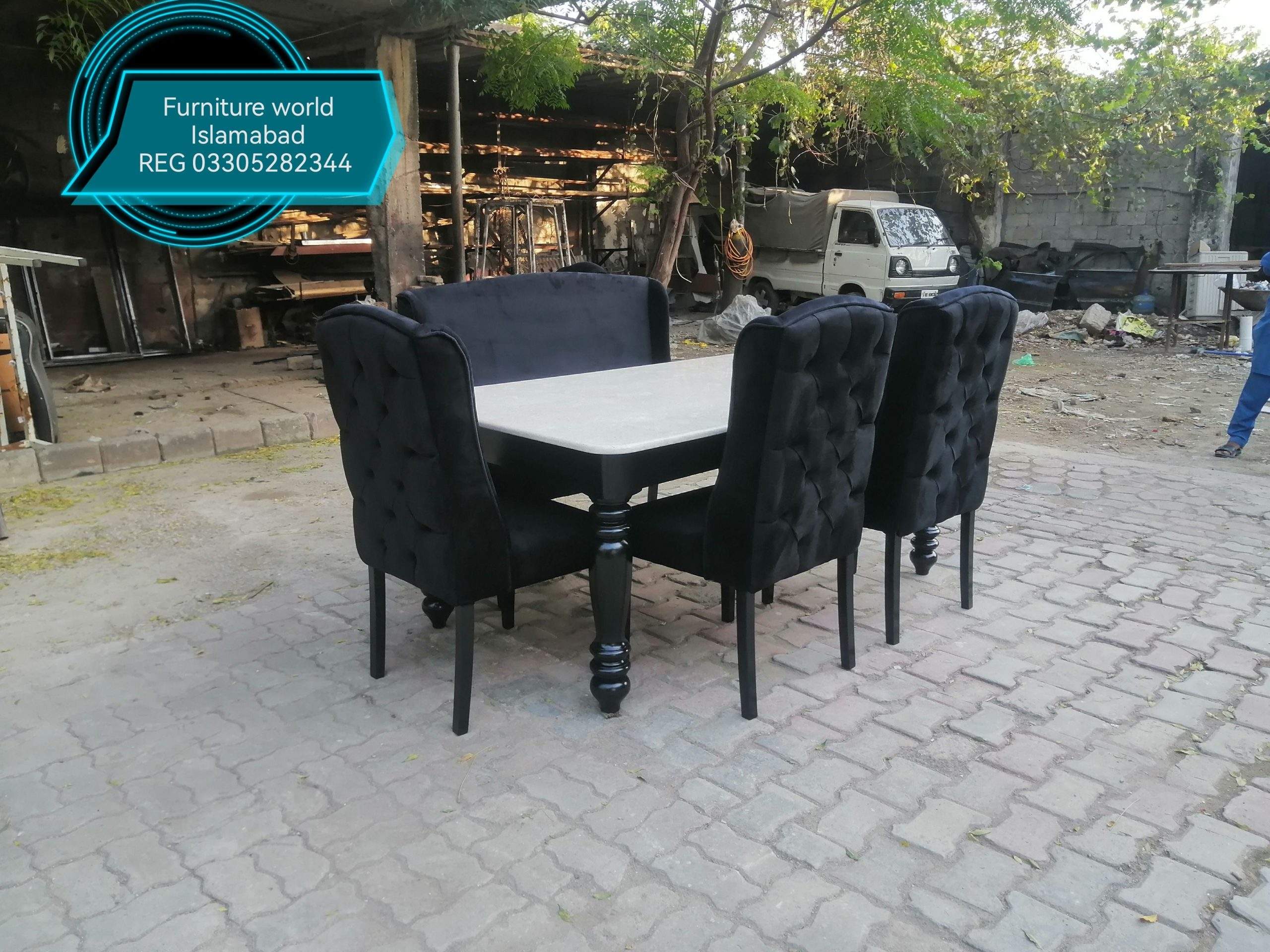 We made dinnings on order by Furniture World Islamabad Pvt REG SECP
