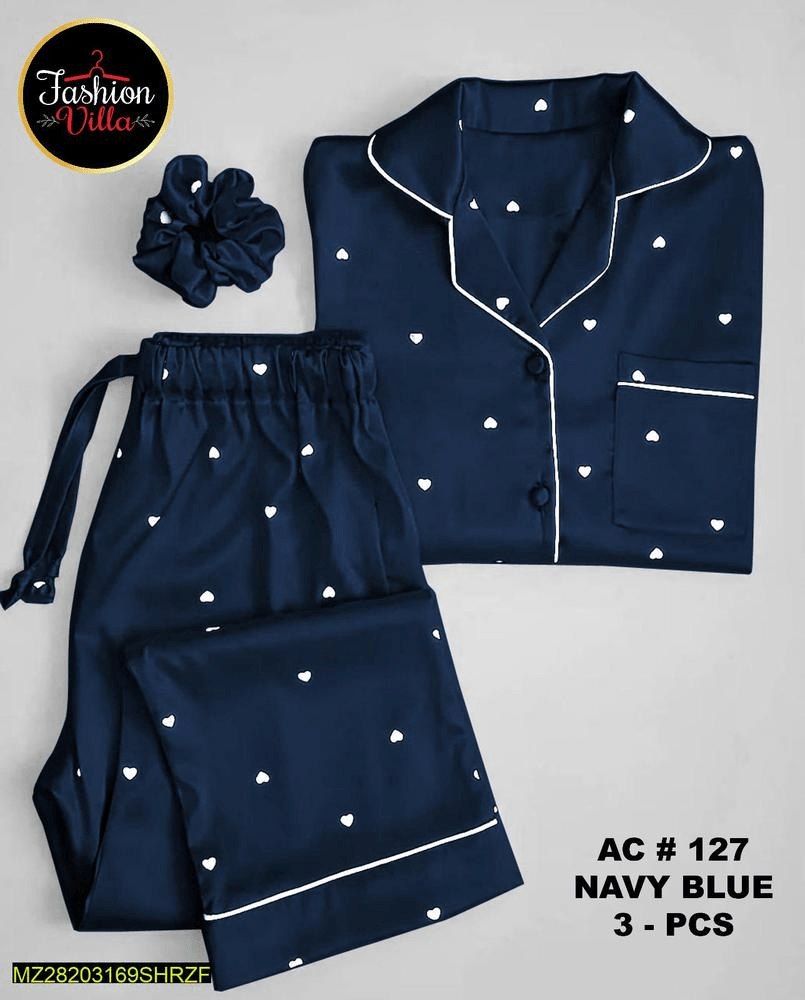 Silk printed sleep wear by Hooriya Baloch