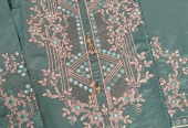 2 PCs women’s khaadi Embroidered suit by Hooriya Baloch