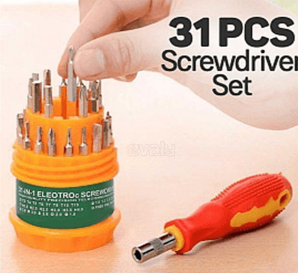 31 Piece stainless steel screwdrivers set by M. Bilal