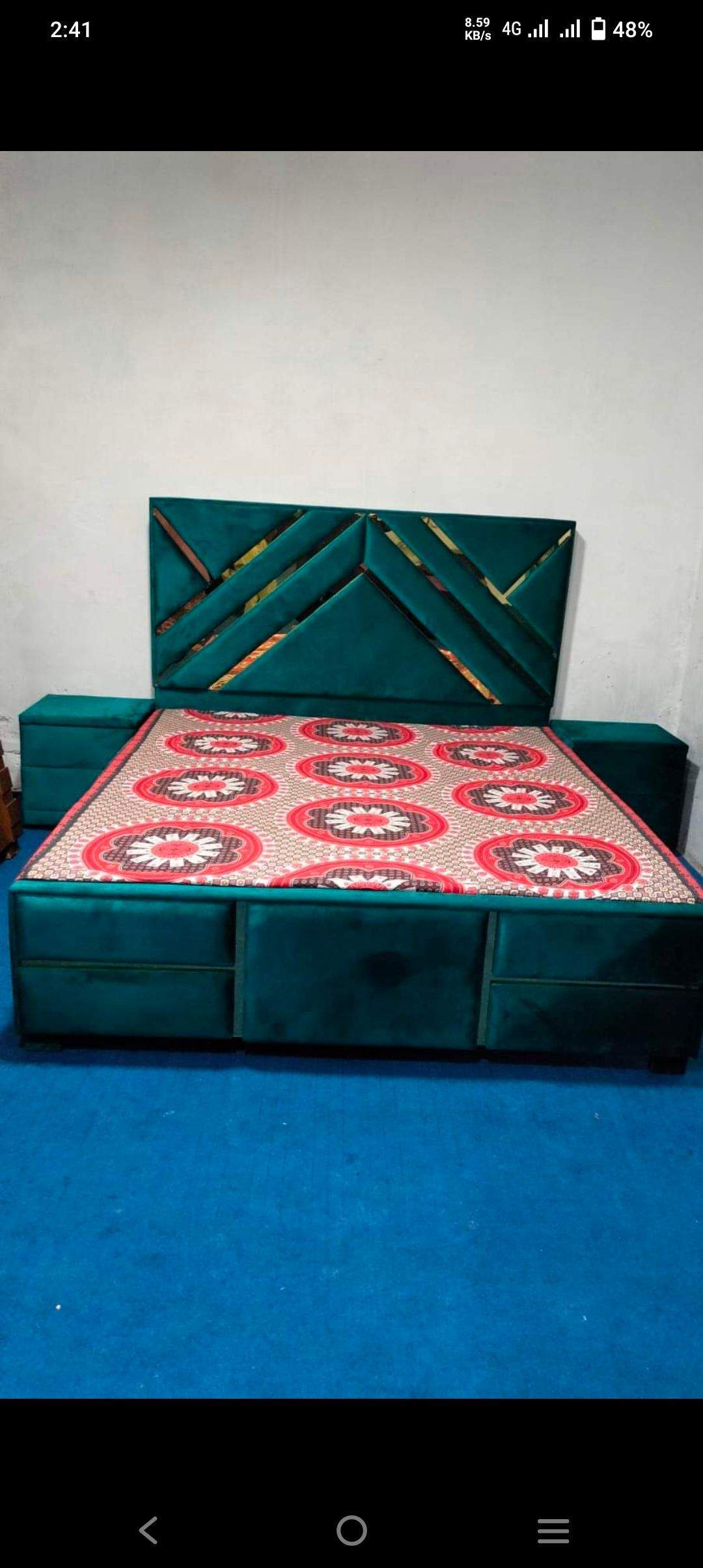 Khubsurat beautiful bed set by Shoaib Malik