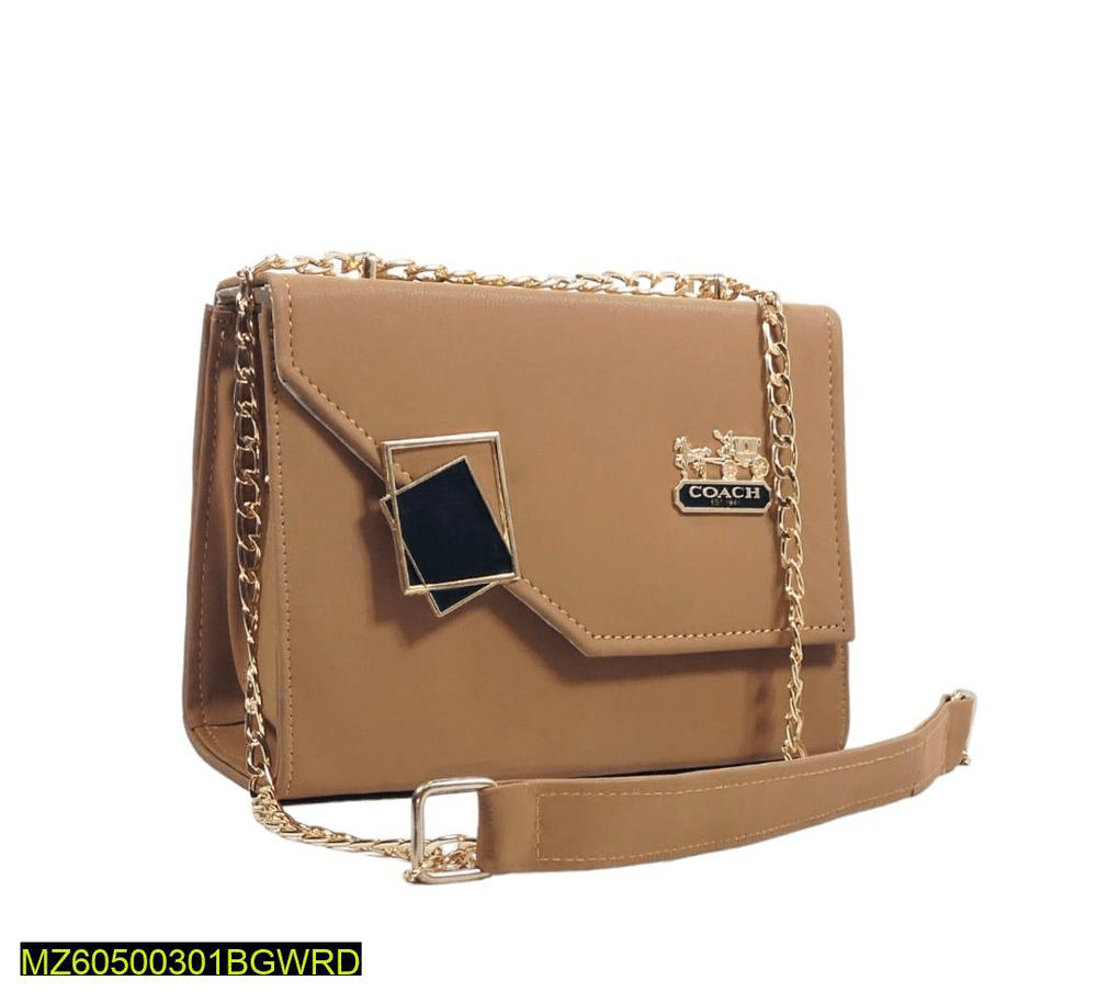 Women’s PU Leather plain crossbody bags by Muhammad Afaq