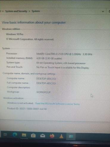 Complete setupcoir i 3 + led 20inch 4 gb ram / 128ssd +/ +250hhd by Ali Shahzad