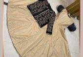 Heavy embroidered koti with maxi by Wajeeha Shaukat