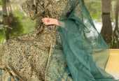 3 Pc Coton Silk Maxi by Rana Mazhar