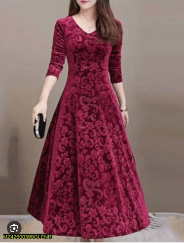 2 Pcs Women’s Unstitched Velvet Printed Suit … Free home delivery by Muhammad Maqbool