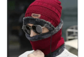 Fabric: Wool • Product Type: Beanie Cap and neck Warmer by Haris Khan