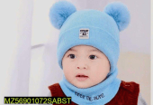 Kid’s Wool Plain Cap With Neck Warmer … Free home delivery by Muhammad Maqbool