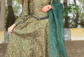 3 Pc Coton Silk Maxi by Rana Mazhar