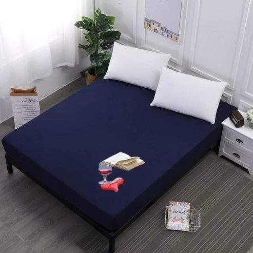 King Size Waterproof Mattress Cover Cotton Sheet Protector Bedsheets by ISMAIL TRADERS
