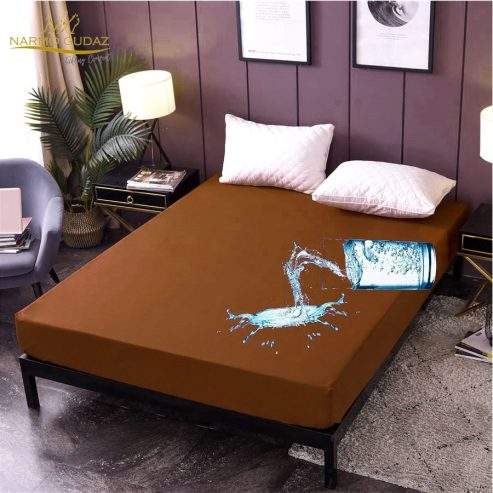 King Size Waterproof Mattress Cover Cotton Sheet Protector Bedsheets by ISMAIL TRADERS