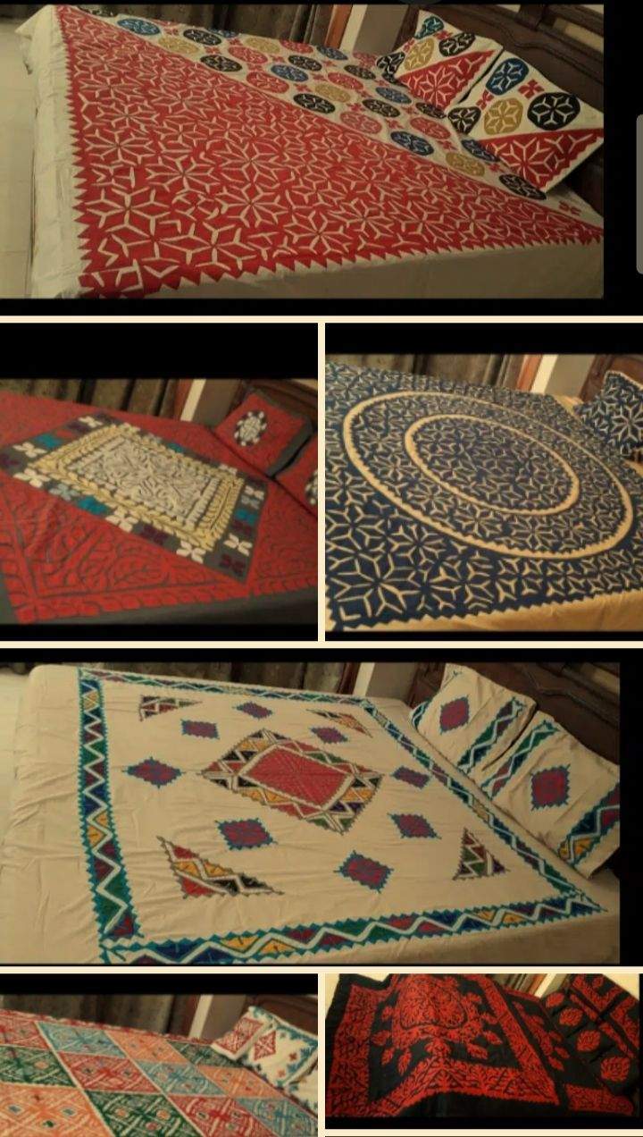 Clothes and bade sheet by Siraj Baloch