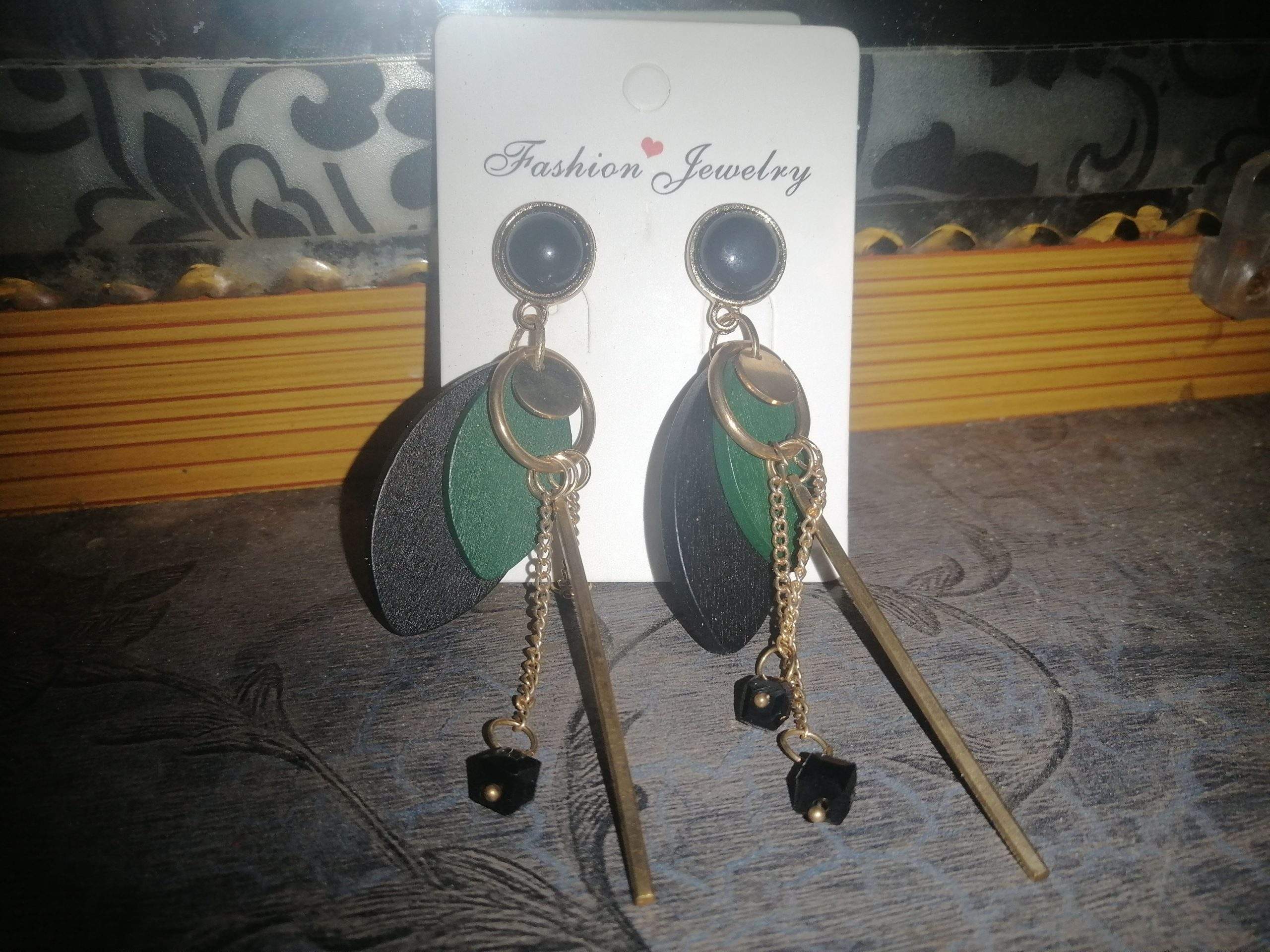 Beautiful entice jewellery in black and green colour by Muhammad Ahmed Ali