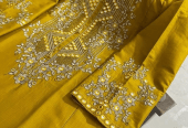 2 PCs women’s khaadi Embroidered suit by Hooriya Baloch