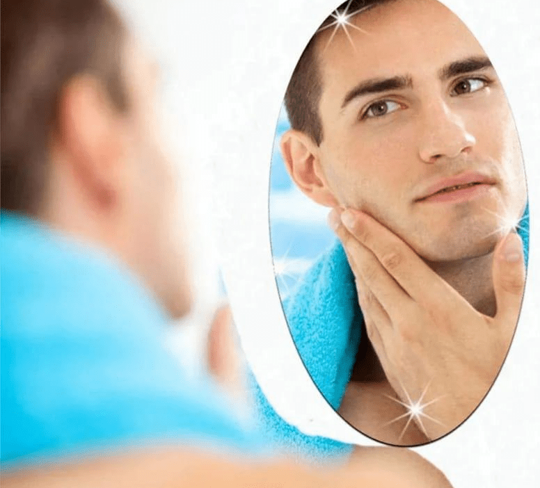 Oval shaped wall mirror sticker,silver by M. Bilal