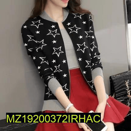 Women’s stitched Fleece Printed Zipper Jacket❤️ by Muhammad Afaq
