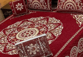 4 Pcs Velvet Jacquard Double Bedsheet … Free home delivery by Muhammad Maqbool
