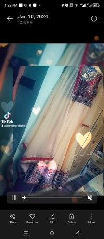 1 time used pretty❤ long maxi. by sumaira rehan