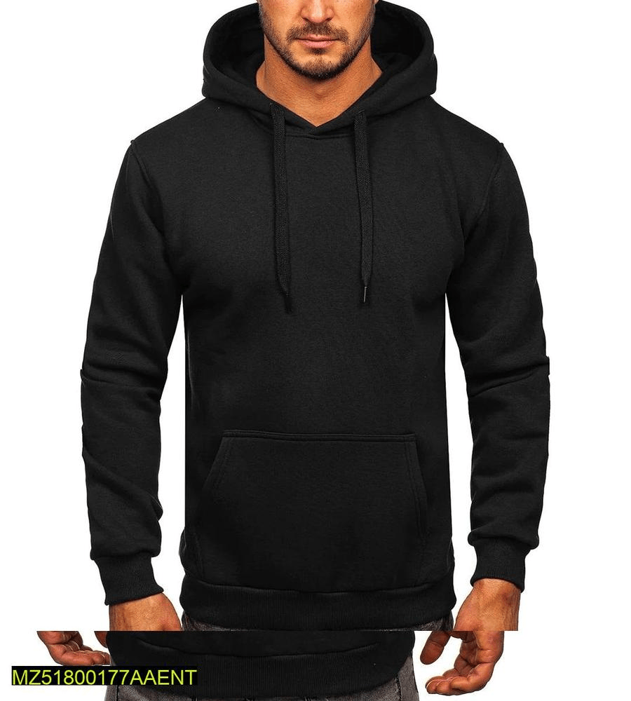 Men’s Black Fleece Hoodie Sweatshirt 😍 by Unique Secret