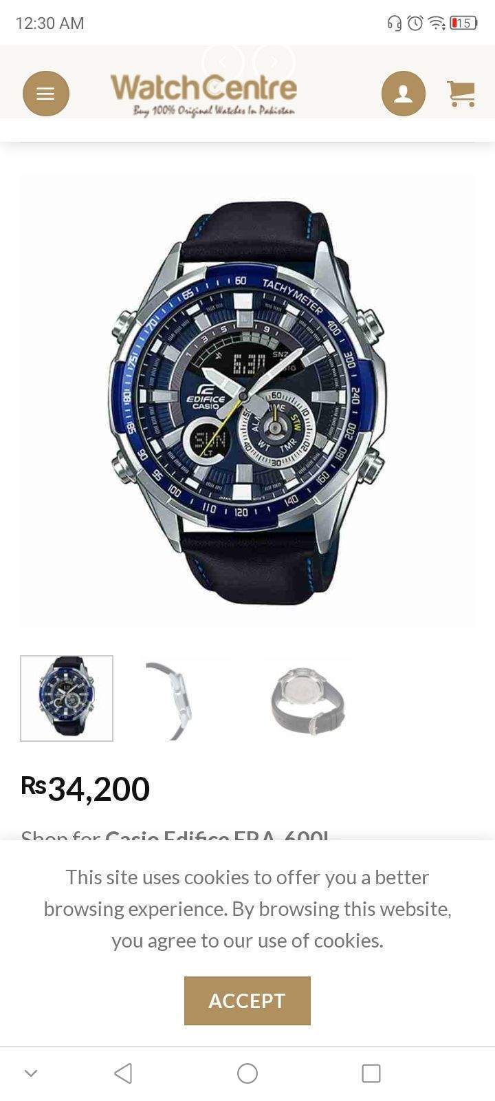 Brand New edifice orignal watch by Waqar Haidar