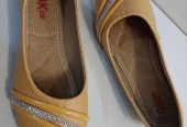 Women’s Rexine casual pumps by Muhammad Afaq