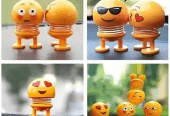 6 PCs Emoji shaking head spring doll by Hooriya Baloch
