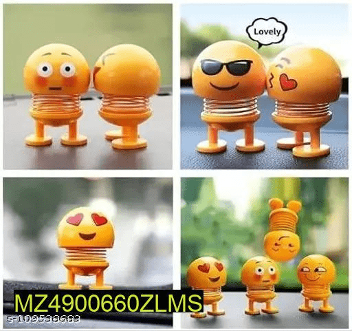 6 PCs Emoji shaking head spring doll by Hooriya Baloch