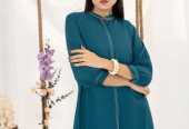 2 PCs women’s stitched premium blanded plain suits by Hooriya Baloch