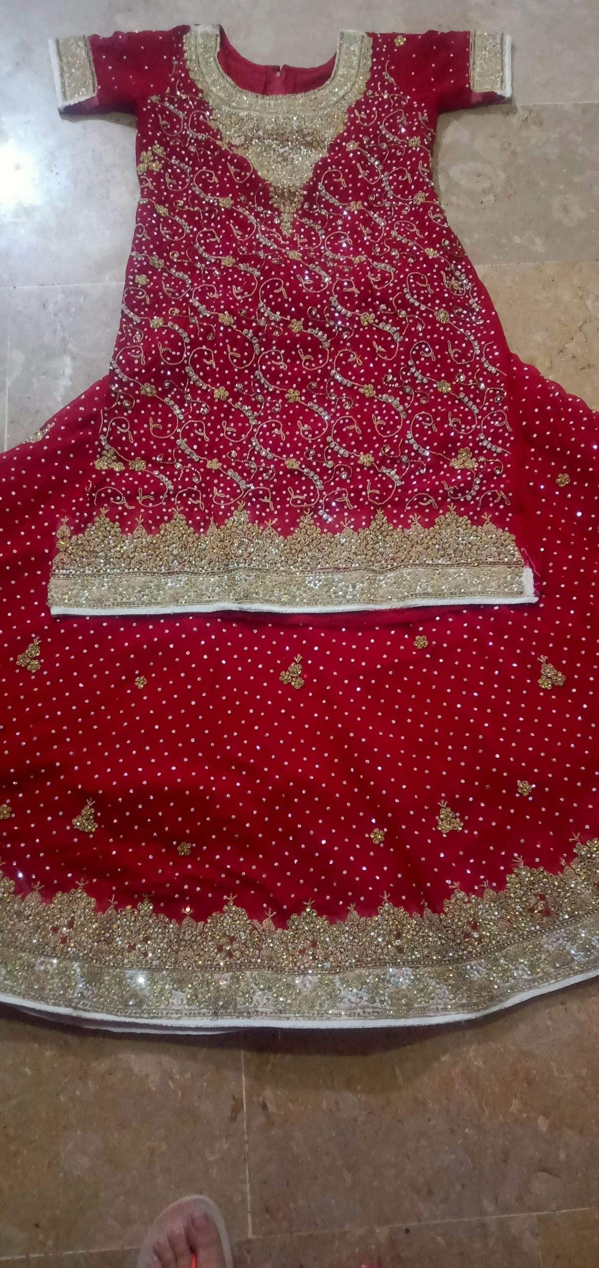 Bridal sharara for sale by Kanwal Kamran