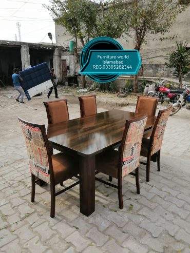 We made dinnings on order by Furniture World Islamabad Pvt REG SECP