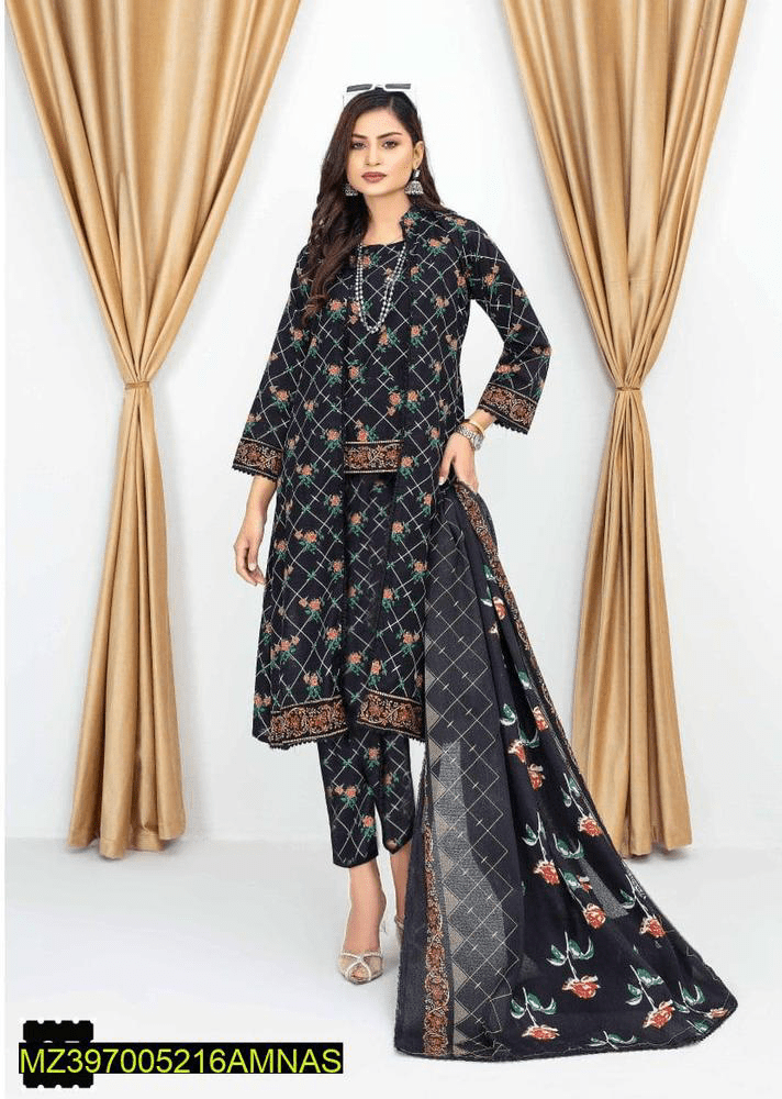 3 pcs women’s unstitched Khaddar printed suit 😍🔥🤩 by Muhammad Afaq